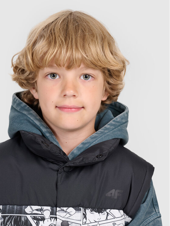 4F 4F Kamizelka OUTERWEAR Biały Oversize