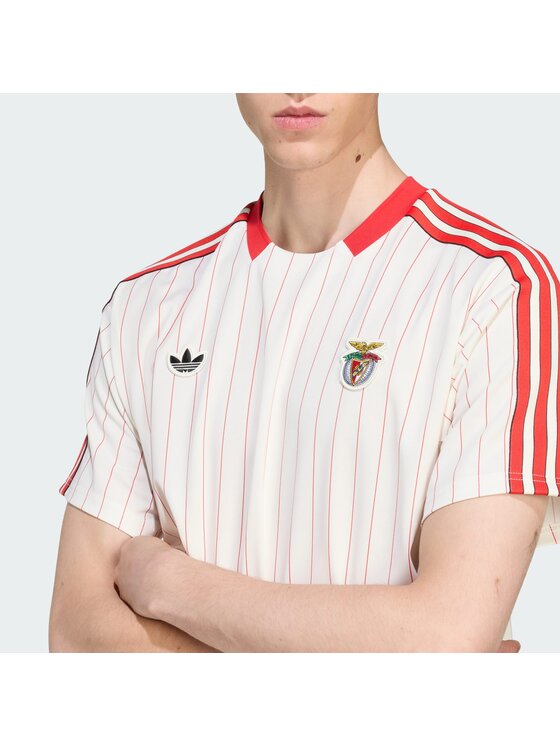 adidas adidas Koszulka techniczna Benfica Biały Loose Fit