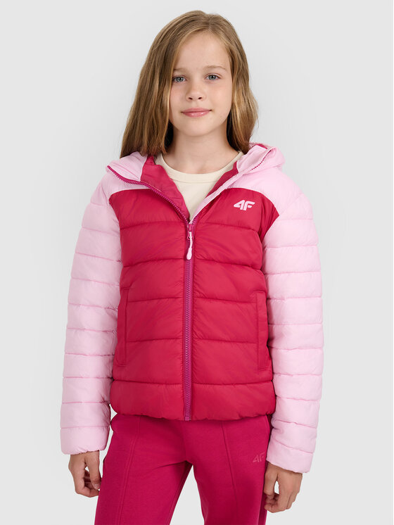 4F 4F Giubbotto piumino OUTERWEAR Rosa Regular Fit