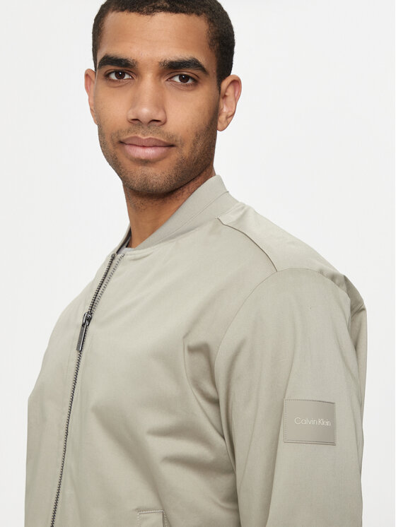Calvin Klein Calvin Klein Kurtka bomber Hero K10K113496 Beżowy Regular Fit