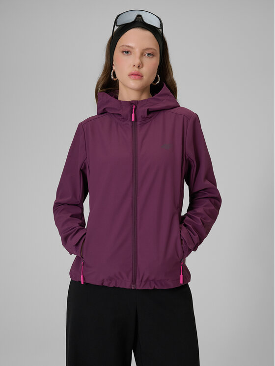 4F 4F Kurtka przejściowa EVERYDAY ACTIVE Fioletowy Slim Fit
