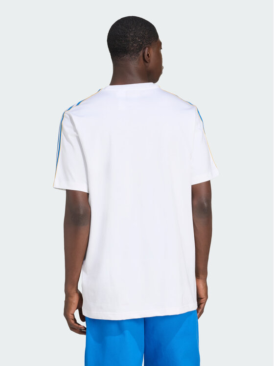adidas adidas Koszulka techniczna 152939 Biały Loose Fit