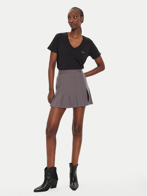 Pepe Jeans Pepe Jeans T-särk Fiore PL505948 Must Regular Fit