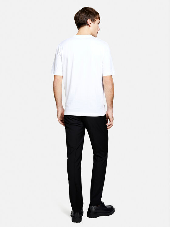 Sisley Sisley Majica 3I1XS103I Bela Regular Fit