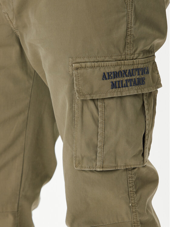 Aeronautica Militare Aeronautica Militare Hlače 252PA1329UCT0244 Zelena Regular Fit