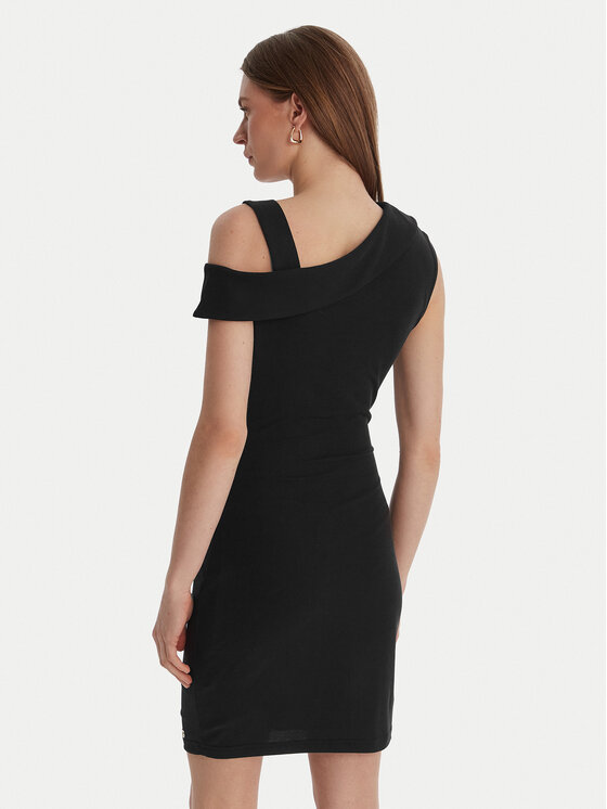 Guess Guess Každodenné šaty W6GK23 K3017 Čierna Regular Fit