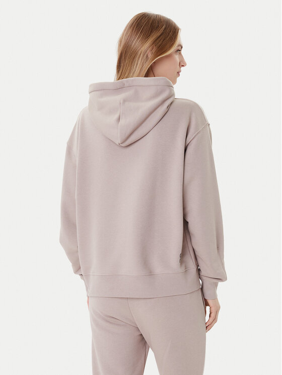 On On Majica dugih rukava Club Hoodie 1WE1004 Bež Relaxed Fit