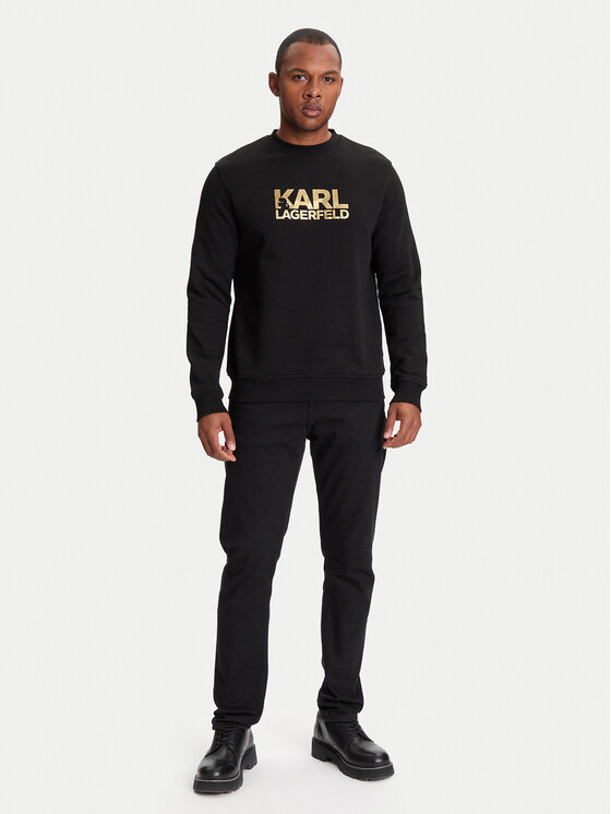 KARL LAGERFELD KARL LAGERFELD Pulóver 705091 553917 Fekete Regular Fit