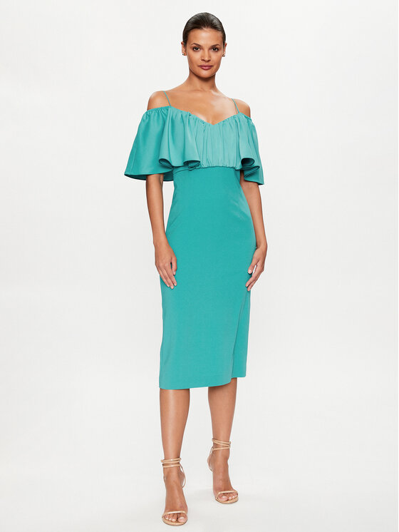PINKO PINKO Abito da cocktail La Carlota 100034 A0GI Turchese Regular Fit