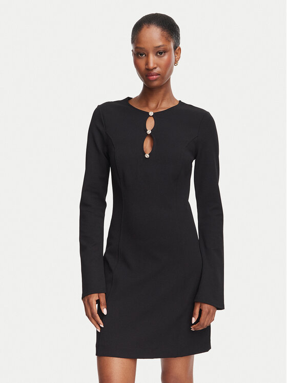Guess Guess Kleid für den Alltag W6YK16 K4369 Schwarz A-Line Fit