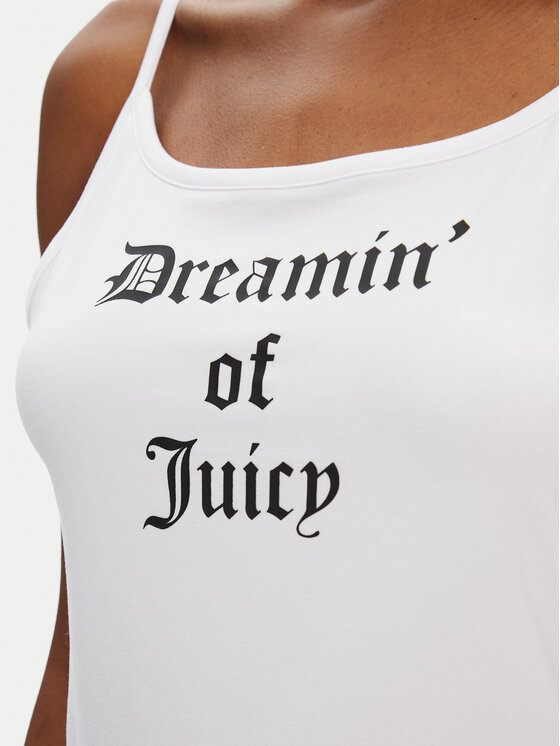 Juicy Couture Juicy Couture Top Dream Of Vest JCLCT125505 Valge Slim Fit