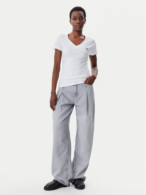 Calvin Klein Jeans Calvin Klein Jeans Set de tricouri﻿ J20J223447 Alb Regular Fit