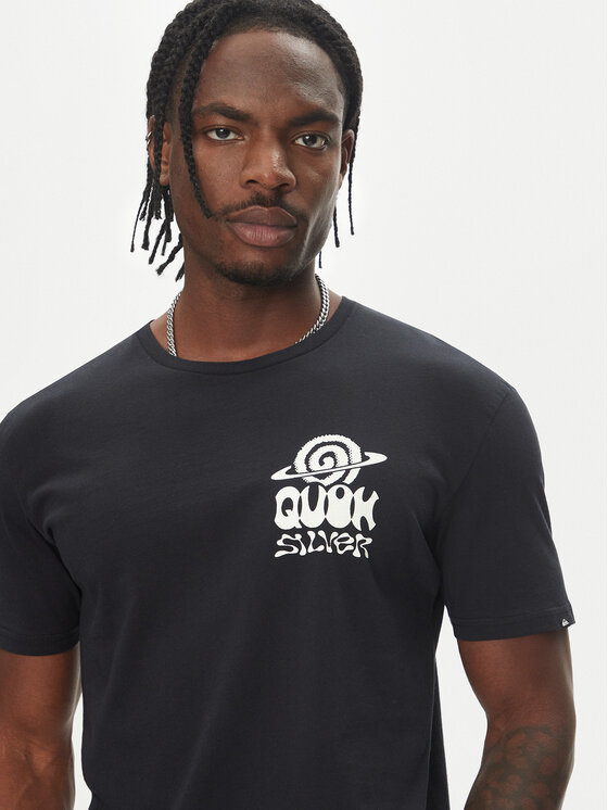 Quiksilver Quiksilver Marškinėliai Ev Cosmic Vibrations Ss EQYZT08053 Juoda Regular Fit