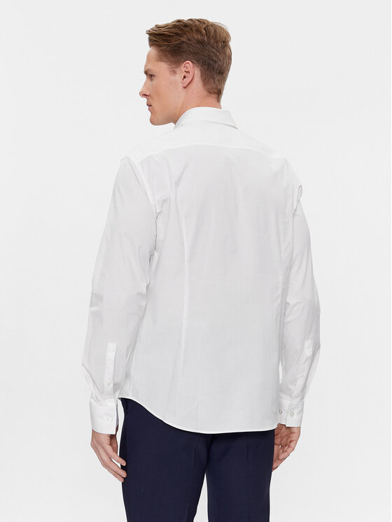 HUGO Hugo Koszula Ermo 50508633 Biały Slim Fit