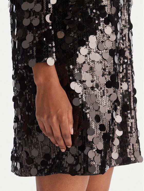 ACCESS FASHION ACCESS FASHION Sukienka koktajlowa 54-3014-406 Czarny Regular Fit