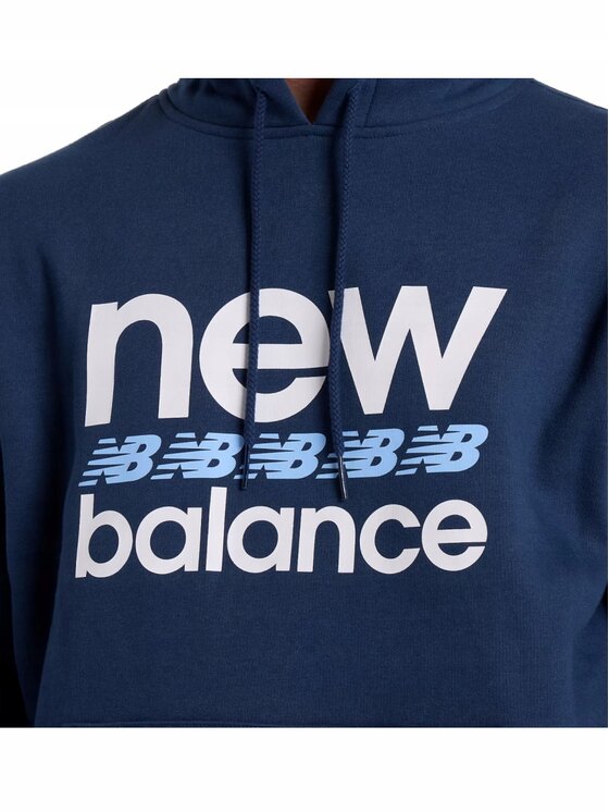 New Balance New Balance Bluza MT51941NNY Niebieski Standard Fit