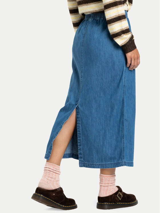 Quiksilver Quiksilver Džinsinis sijonas Yukon EQWWK03028 Tamsiai mėlyna Regular Fit