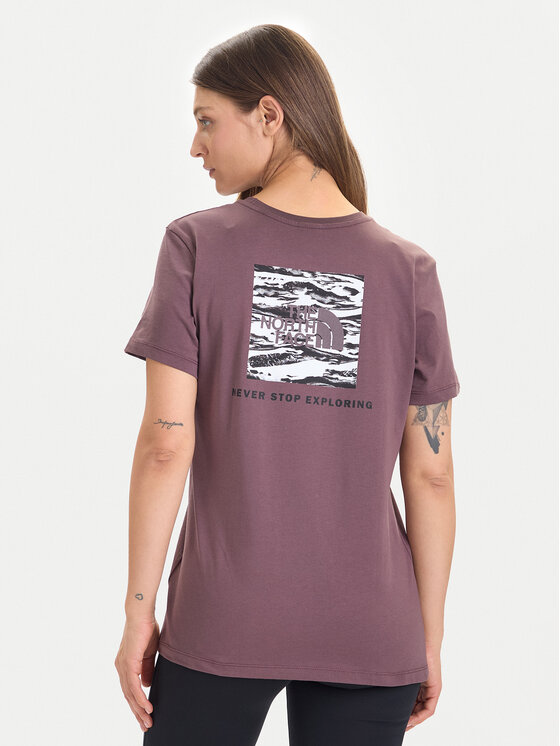 The North Face The North Face T-Shirt Box Nse Edge Of Light NF0A8E3J Hnědá Relaxed Fit