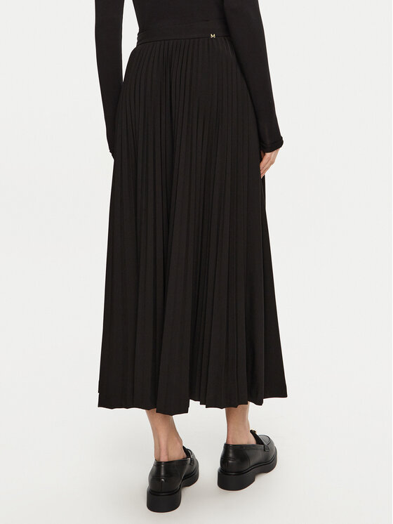 LOLA CASADEMUNT LOLA CASADEMUNT Спідниця в складку MF2408004 Чорний Regular Fit