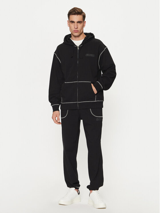Guess Guess Teplákové nohavice U5RB00 KCO31 Čierna Regular Fit