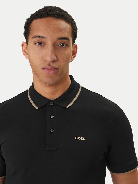 BOSS BOSS Polokošeľa Parlay 190 50494697 Čierna Regular Fit