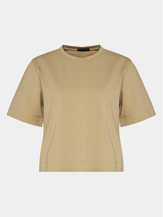 sisley t-shirt 3oq6l104q beige oversize