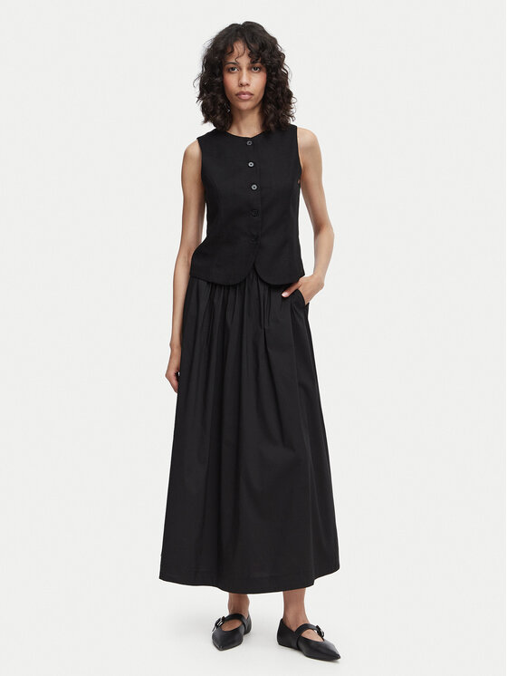 Vero Moda Vero Moda Maxi suknja Friba 10346845 Crna Regular Fit