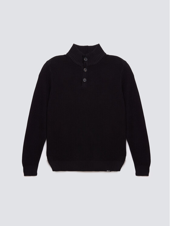 BIG STAR BIG STAR Sweter NERONI Czarny Basic Fit