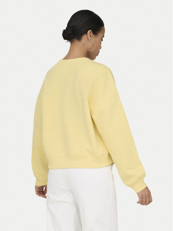ONLY ONLY Світшот Best 15338727 Жовтий Regular Fit