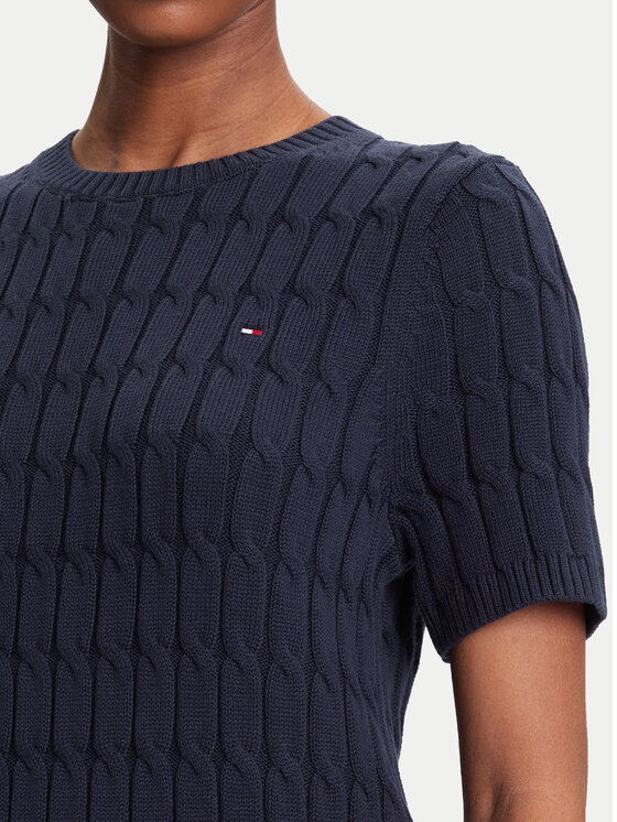 Tommy Hilfiger Tommy Hilfiger Džemper WW0WW45656 Tamnoplava Regular Fit