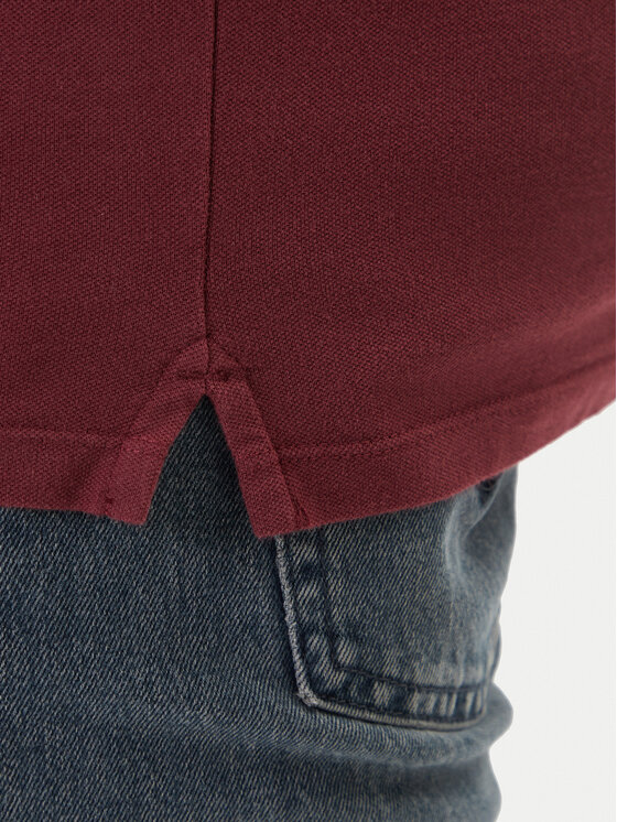 Levi's® Levi's® Тениска с яка и копчета Housemark A5797-0015 Бордо Slim Fit