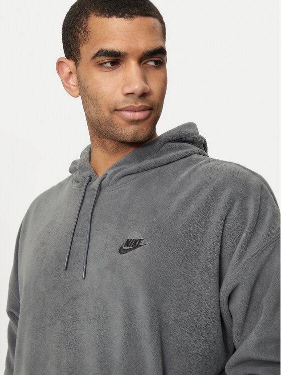 Nike Nike Fleecová mikina FB8388 Sivá Oversize
