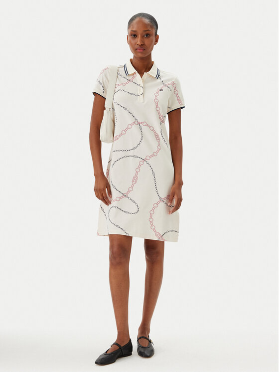 Tommy Hilfiger Tommy Hilfiger Rochie de zi WW0WW45532 Bej Regular Fit