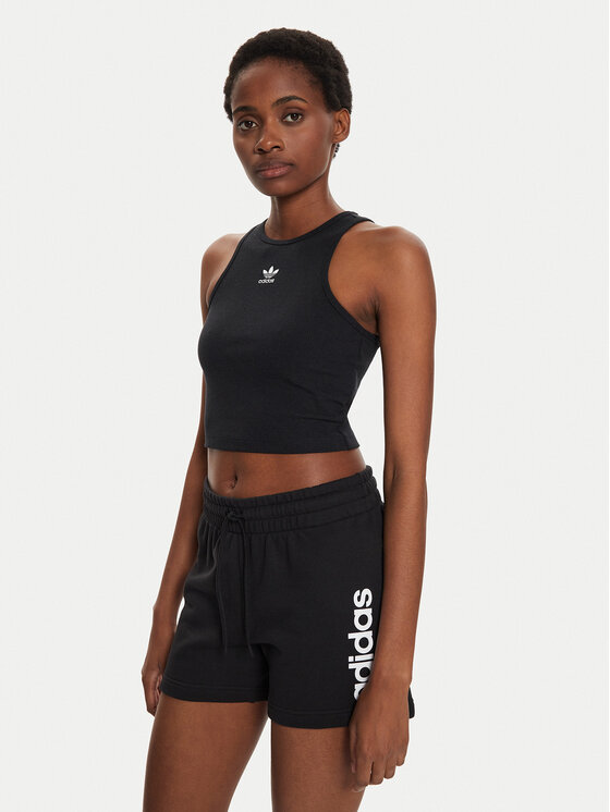 adidas Top Essentials IJ8251 Schwarz Slim Fit Modivo