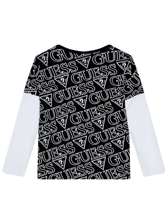 Guess Guess Μπλουζάκι N0BI25 I3Z00 Μαύρο Regular Fit