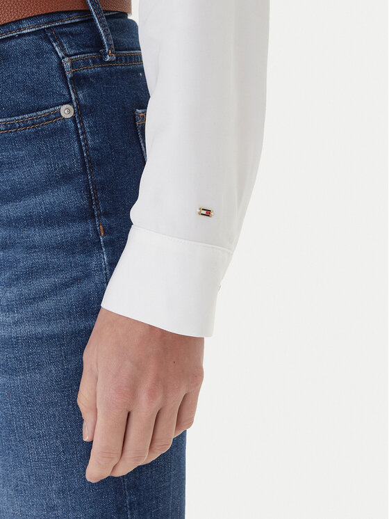 Tommy Hilfiger Tommy Hilfiger Πουκάμισο WW0WW46597 Εκρού Regular Fit