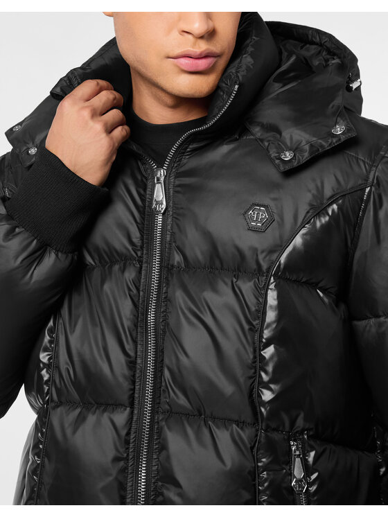 PHILIPP PLEIN PHILIPP PLEIN Kurtka puchowa 27031 Czarny Regular Fit