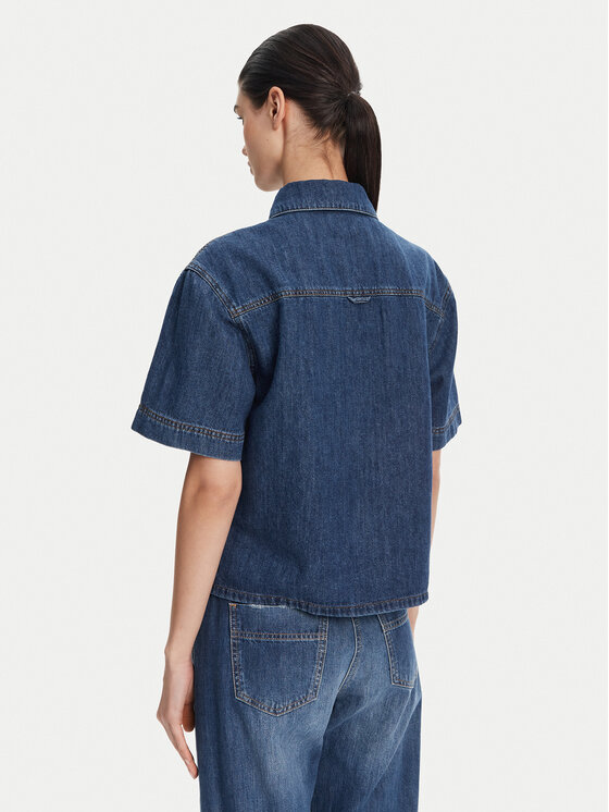 French Connection French Connection Jeans srajca 72NZD Modra Regular Fit