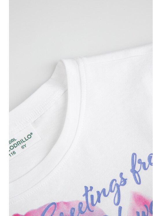 Coccodrillo Coccodrillo T-Shirt WC6143203VGB-001 Biały Regular Fit