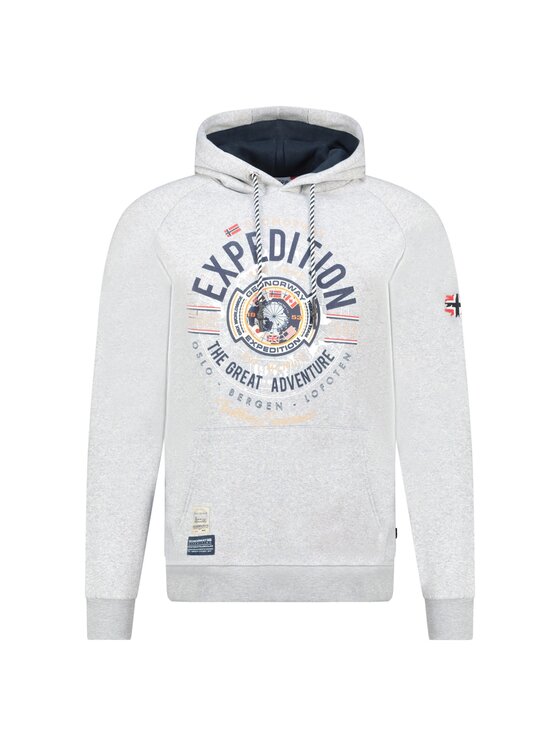 Geographical Norway Geographical Norway Bluza WZ3019H/GN-Blended Grey Szary Regular Fit