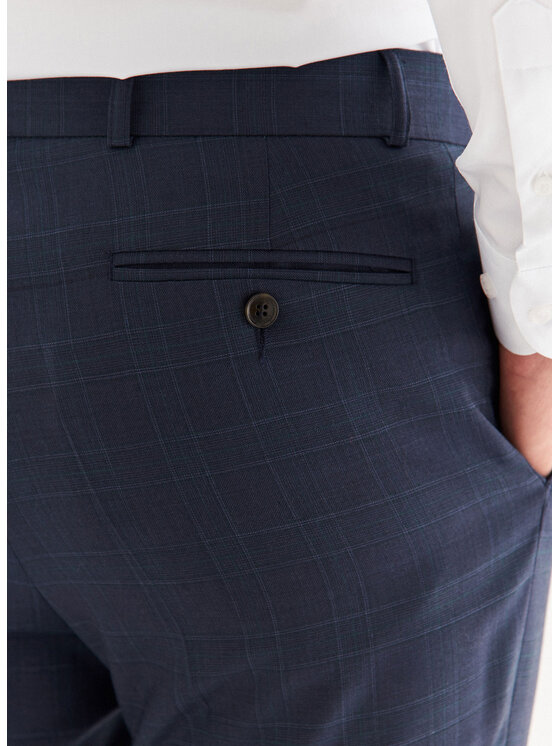 Pako Lorente Pako Lorente Spodnie garniturowe P22WP-6G-031 Granatowy Slim Fit