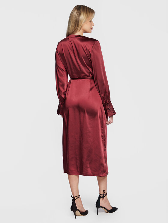 Edited Edited Cocktail obleka Etienne EDT6561001000002 Bordo rdeča Regular Fit