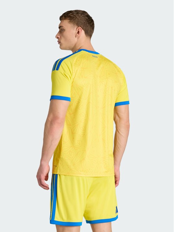 adidas adidas Koszulka techniczna Ukraine 26 Home Jersey Żółty Slim Fit
