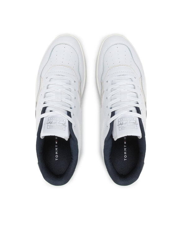 Tommy Hilfiger Tommy Hilfiger Sneakersy Retro Court Mix Cupsole FM0FM04006 Biały