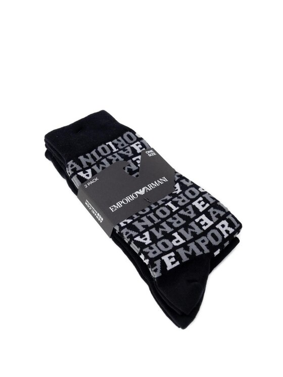 Emporio Armani Underwear Emporio Armani Underwear Κάλτσες μακριές 2PACK Μαύρο