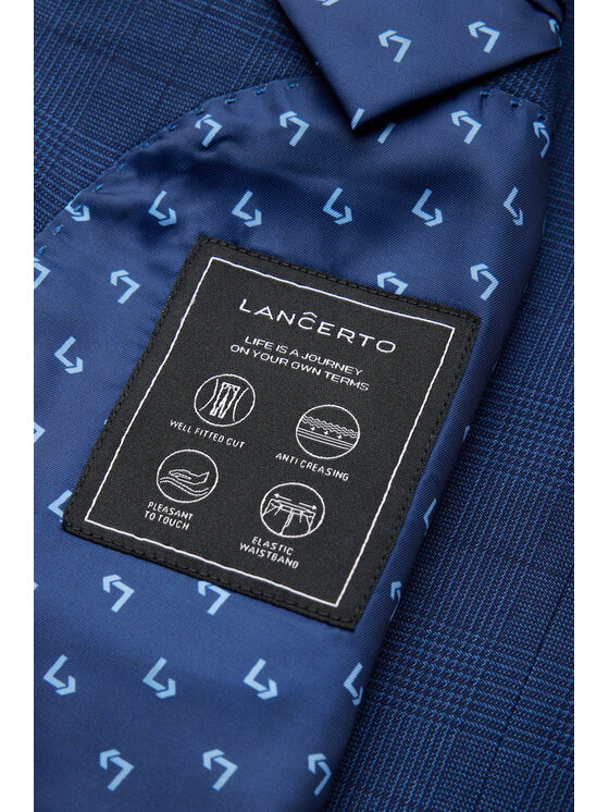 Lancerto Lancerto Garnitur Selam GA073124000005 Granatowy Slim Fit