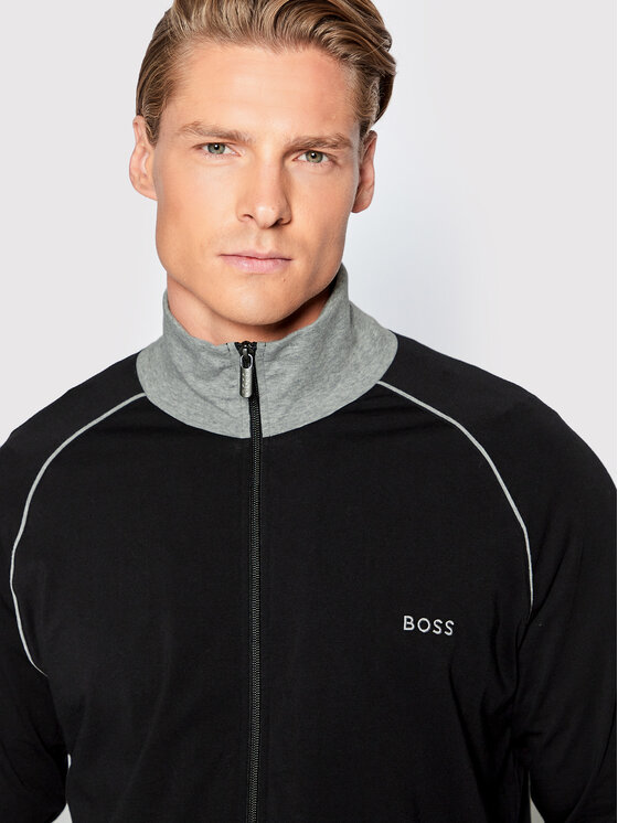 BOSS Boss Džemperis Mix&Match 50469548 Juoda Regular Fit