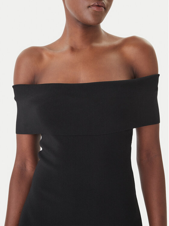 MICHAEL Michael Kors MICHAEL Michael Kors Трикотажна сукня MS683HGBFD Чорний Slim Fit