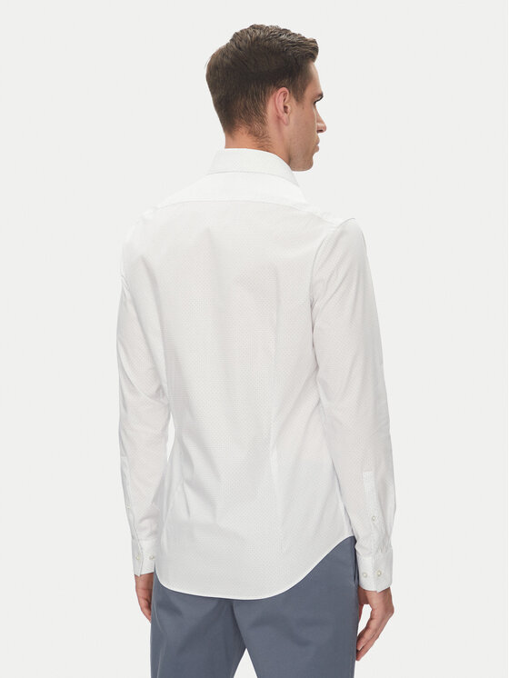 Calvin Klein Calvin Klein Koszula LV019EU005 Biały Slim Fit