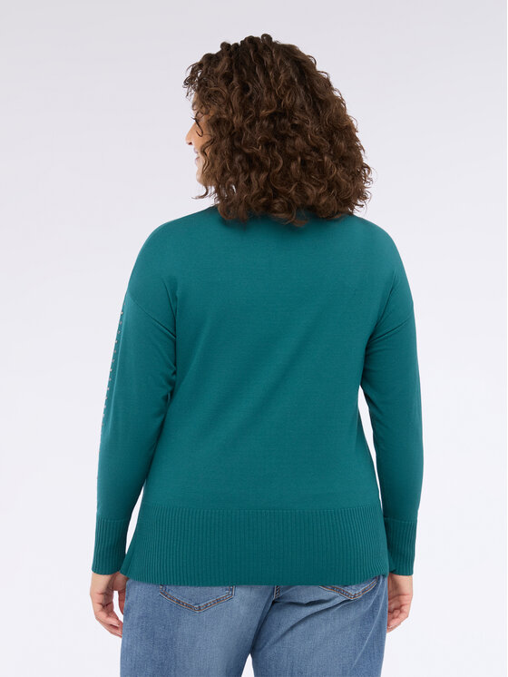 Fiorella Rubino Fiorella Rubino Maglione M719L008101N024 Turchese Regular Fit
